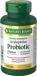Nature s Bounty Acidophilus Probiotic 2 Billion 150 caplets Exp. 08/30/2025 - Picture 1 of 1