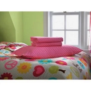 CIRCO GIRL PEACE LOVE~CHEVRON~BOY~H.SCHOOL~TRUCK~BED COMFORTER~QUILT~BEDDING SET - Picture 1 of 8