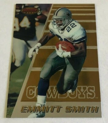 1996 Bowman's Best Emmitt Smith #1 Dallas Cowboys - Image 1 of 2