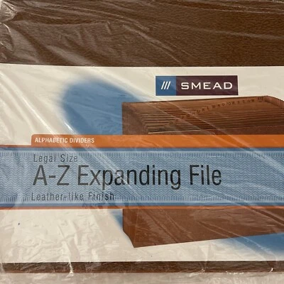 Archivo Expansible Smead Legal Talla A-Z Estilo 70430 Imitación Cuero Aspecto Foto 1 de 4