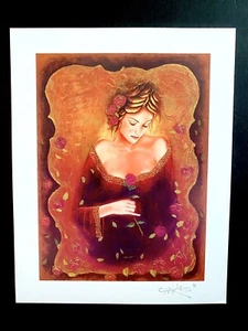 MYTHICAL ROSE🌹CHARLES LEE~2009 SERIOLITHOGRAPH W COA~9 3/8”x 7”NEW UNFRAMED - Picture 1 of 6