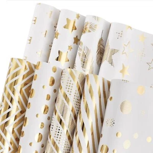 9 Sheets Birthday Gift Wrapping Paper Folded Flat Wedding Valentine Wrap - Picture 1 of 6