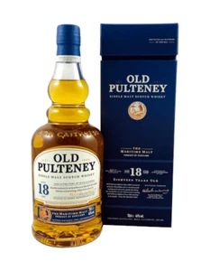 (175,35€/l) Old Pulteney 18 Years Single Malt Scotch Whisky 46% 0,7l Flasche