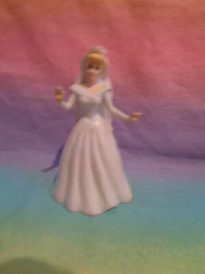 Disney Cinderella White Wedding Dress  PVC Figure / Cake Topper -- as is - Picture 1 of 8