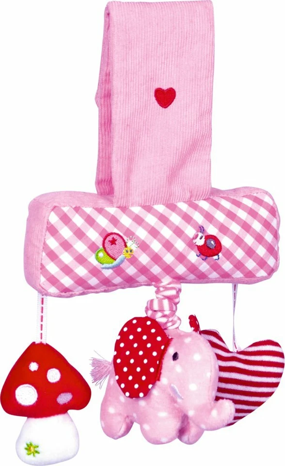 DIE SPIEGELBURG Spiegelburg® BABYGLÜCK Activity-Mobile Elefant, Herz, Pilz Für Kinderwagen 13971