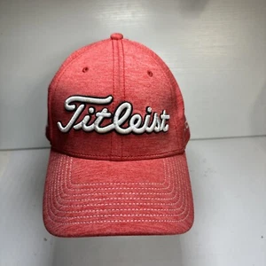 Titleist Hat Cap Mens Red Pro V1 FJ FootJoy M/L Golf New Era Stretch Fitted Cap - Picture 1 of 6