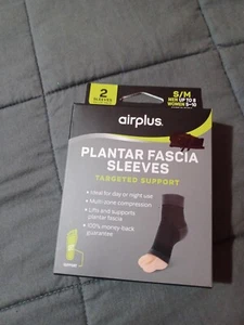 Airplus Plantar Fascia Sleeves -  2-pack,  Unisex,  Size S/M, BRAND NEW - Picture 1 of 2