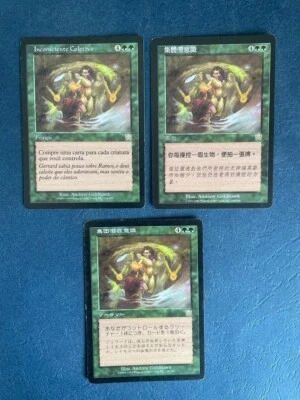 MTG 3X MERCADIAN MASQUES COLLECTIVE UNCONSCIOUS PORTUGUESE + JAPANESE + CHINESE - Image 1 of 4