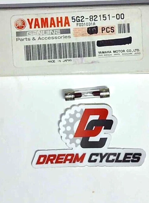 Nuevo de Lote Antiguo Fusible de Vidrio Yamaha 12V-5A Rz350W Xvz1300U 5G2-82151-00-00 ENVÍO RÁPIDO Foto 1 de 1