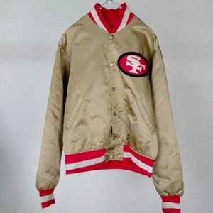 90s USA made NFL San Francisco 49ers stadium jacket SizeS - Picture 1 of 11