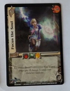 2005 UFS FOCUS THE SOUL CARD UNIVERSAL FIGHTING SYSTEM CCG CARD - Picture 1 of 2