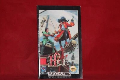 Manual Only. Hook (Sega CD, 1993) Authentic Instruction - Image 1 of 3