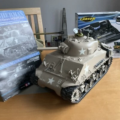 Tamiya 1/16 M4 Sherman Howitzer Tank RC Full Option 56014 + coms Pro USArmyEgypt - Image 1 of 4