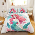 The Little Mermaid Movie Princess Ariel Quilt Duvet Cover Set Doona Cover Double