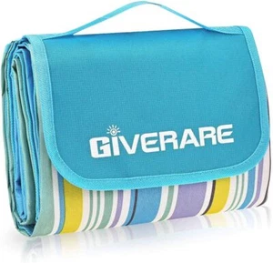 Summer XL Picnic Beach Blanket - Sandfree Waterproof Outdoor Camping Mat, Quic - Picture 1 of 7