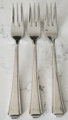 3 x Retroneu ASCOT 18/8 Stainless Cocktail/Seafood Forks - Image 1 of 4