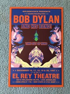 Bob Dylan Original Concert Poster El Rey Theatre 1997 Los Angeles
