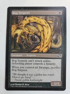 MTG Magic The Gathering Card Bog Serpent Creature Black Planar Chaos 2007 - Picture 1 of 2