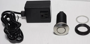 Waschbeckenaufsatz Müllentsorgung Luftschalter, 125V, 15A 3/4PS Nickel gebürstet - getestet - Bild 1 von 9