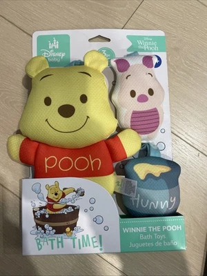 Disney Baby Winnie The Pooh Bath Time 3pc Bath Toys - Image 1 of 2