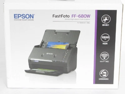 Epson Fastfoto FF-680W Wireless Photo & Document Scanner Black sheet feed Wi-Fi - Image 1 of 3