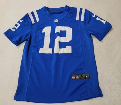 Camiseta Nike Andrew Luck NFL Colts On Field Cosida Juvenil Grande Foto 1 de 4