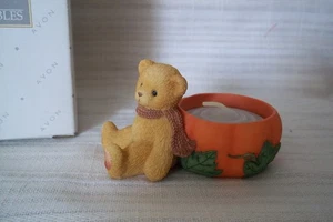 Cherished Teddies Figur 1998 Avon Herbst Teelichthalter - Originalverpackt - Bild 1 von 2