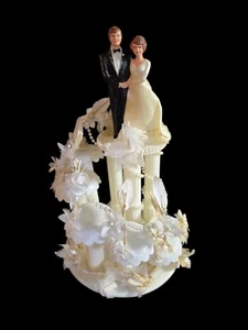 Vintage Wedding Cake Topper 1950's Props - Picture 1 of 5