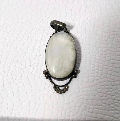 Colgante vintage de piedra lunar de ley 925 Foto 1 de 4