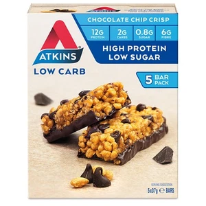 Atkins Day Break Chocolate Chip Crisp Bars 5 Pack - Picture 1 of 1