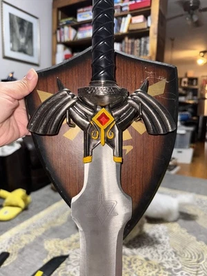 1:1 Full Size Dark Link's Master Sword from the Legend of Zelda with Plaque  - Image 1 of 4