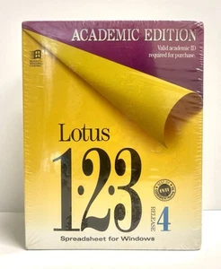 Lotus 123 Spreadsheet for Windows Release 4 (3.5 Inch discs) Brand New & Sealed - Bild 1 von 6