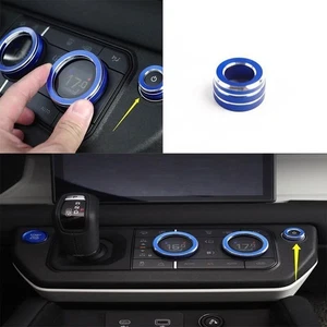 2020-2023 1PCS Console Volume Adjust Knob For Land Rover Defender Blue Aluminum - Foto 1 di 4