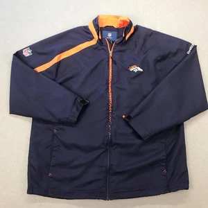 Denver Broncos Jacke Windbreaker Herren 2XL Navy NFL Football Reebok On Field - Bild 1 von 16
