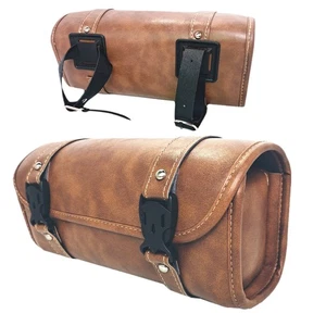 Motorcycle Leather Tool Bag Rider Thick Motorbike Touring Rider Tool Leather Bag - Picture 1 of 8