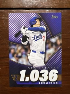 2025 Topps Series 2 OPS Best #OPS2 Shohei Ohtani Los Angeles Dodgers SP - Picture 1 of 7