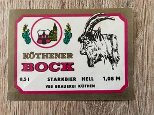 Etiketten, Brauerei Köthen, Köthener Bock, 8 x 6 cm, #7 - Bild 1 von 2