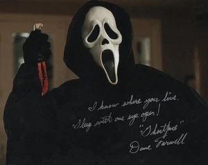 Dane Farwell Scream Ghostface Horror Movie Signed Auto 8x10 Photo RARE - Picture 1 of 1
