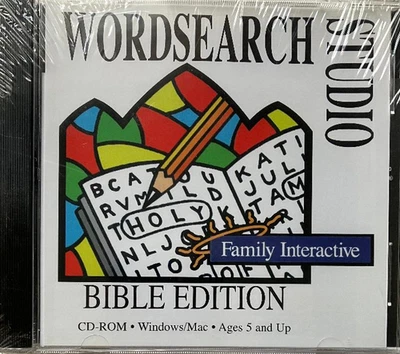 Word Search Wordsearch Studio Bible Edition Family Interactive 2005 - New Sealed - Image 1 of 2