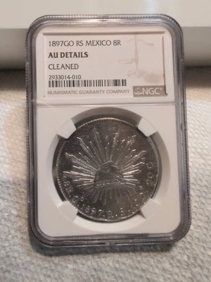 1897 GO RS Mexico 8 Reale Au NGC - Image 1 of 3
