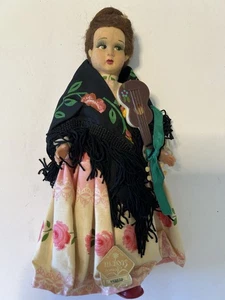 Vintage Puppe "MAGIS ROMA - Veneto FELT & STOFFPUPPE ca. 9" Original Etikett Italy - Bild 1 von 19