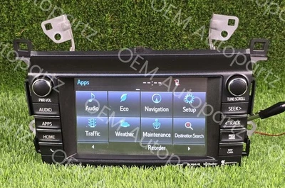 Toyota Rav4 Gracenote XM 2014-2018 HD Radio Información Pantalla 86100-0R101 Fabricante de equipo original Foto 1 de 4
