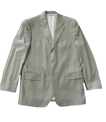 Perry Ellis • Tan Blazer Jacket Sport Coat • 100% Wool EUC 42L - Image 1 of 4