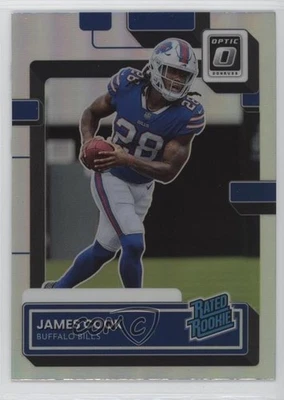 2022 Panini Donruss Rated Rookie Optic Preview Holo James Cook #P-315 Rookie RC - Image 1 of 2