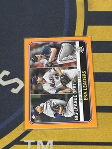 2020 Topps Big League - League Leaders Jacob deGrom, Hyun-Jin Ryu, Mike... - Picture 1 of 2