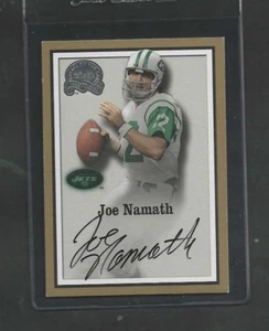 Joe Namath signiertes Autogramm Echtheitszertifikat 2000 Fleer Greats of the Game Football Karte - Bild 1 von 1