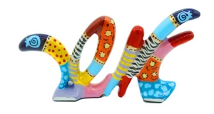 Bunte Wohndeko Emaille auf Aluminium Hebräischer Segen Standdeko - Bild 1 von 1