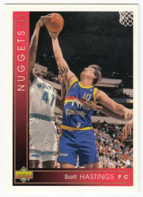 Upper Deck Basketball Trading Card (1993) - Nuggets - Card #88: Scott Hastings - Image 1 of 2
