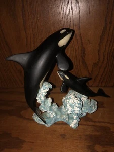 Killer Whale Orca Sculpture Inspired by Walt Youngstrom Breaching The Waters - Picture 1 of 10