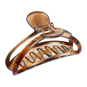 Claw Clip Hair Accessories No Slip Plastic Brown for Women Girls Hair Clip 3.7" - Picture 1 of 6